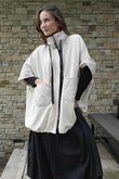 Soft Tech Jersey Puff Jacket Stone